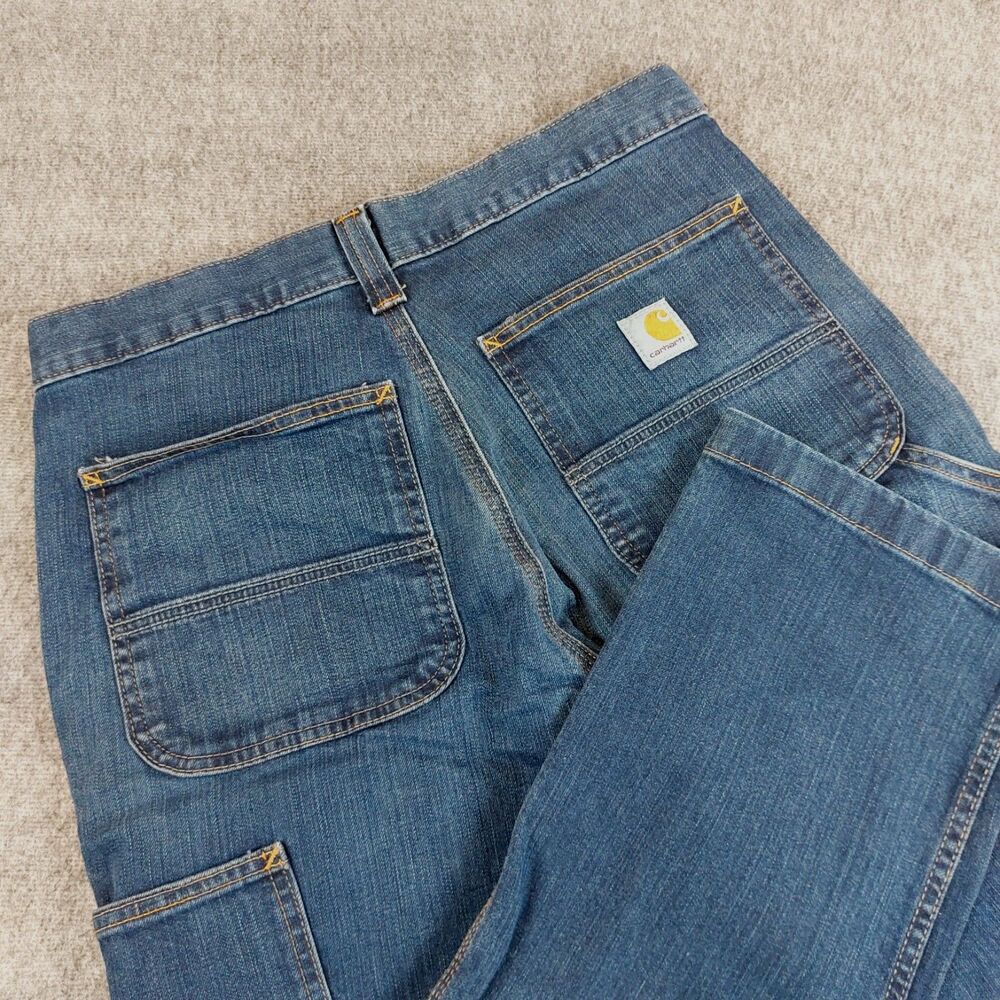 Carhartt Rugged Flex Relaxed Fit Utility Jeans Men's 31x30 (Fit 32x29) Blue